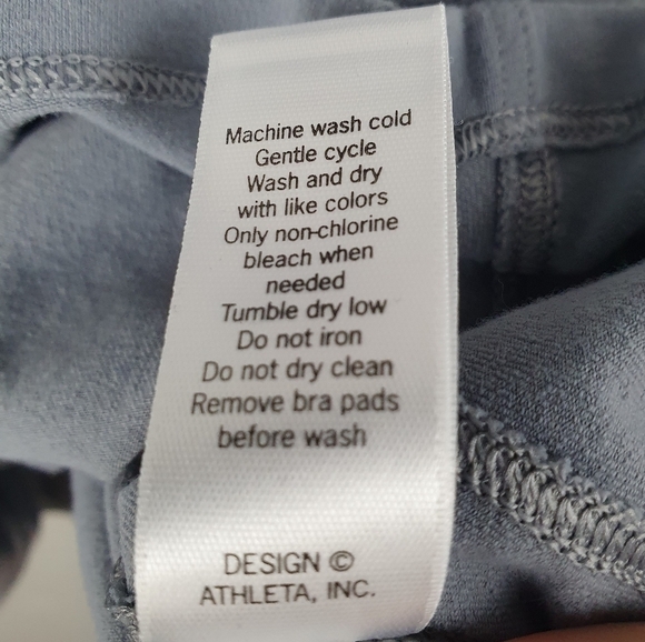 ATHLETA Activewear Top‎ Built-in Bra Gray Women's Size S - Picture 11 of 11